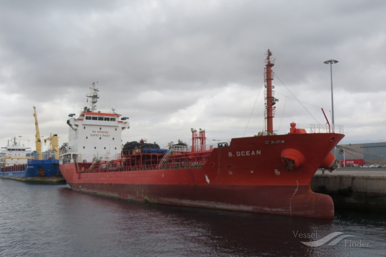 b.ocean (Oil Products Tanker) - IMO 9377834, MMSI 538004147, Call Sign V7VL2 under the flag of Marshall Islands