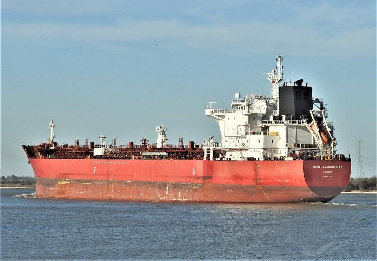 saint albans bay (Chemical/Oil Products Tanker) - IMO 9697648, MMSI 538005189, Call Sign V7BQ8 under the flag of Marshall Islands