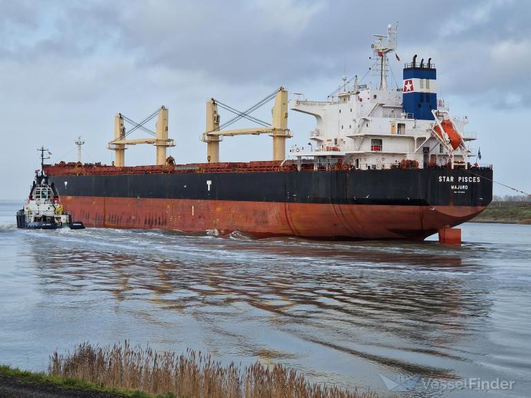 star pisces (Bulk Carrier) - IMO 9715854, MMSI 538006409, Call Sign V7MV7 under the flag of Marshall Islands