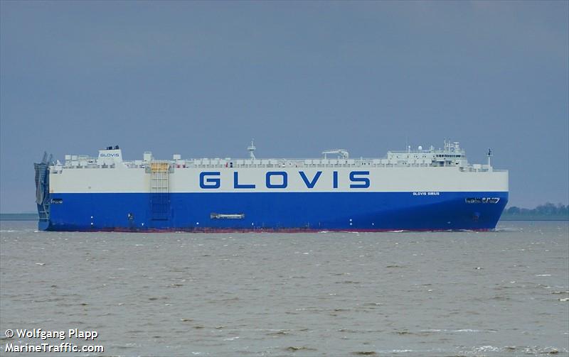 glovis sirius (Vehicles Carrier) - IMO 9749582, MMSI 538006791, Call Sign V7RG9 under the flag of Marshall Islands