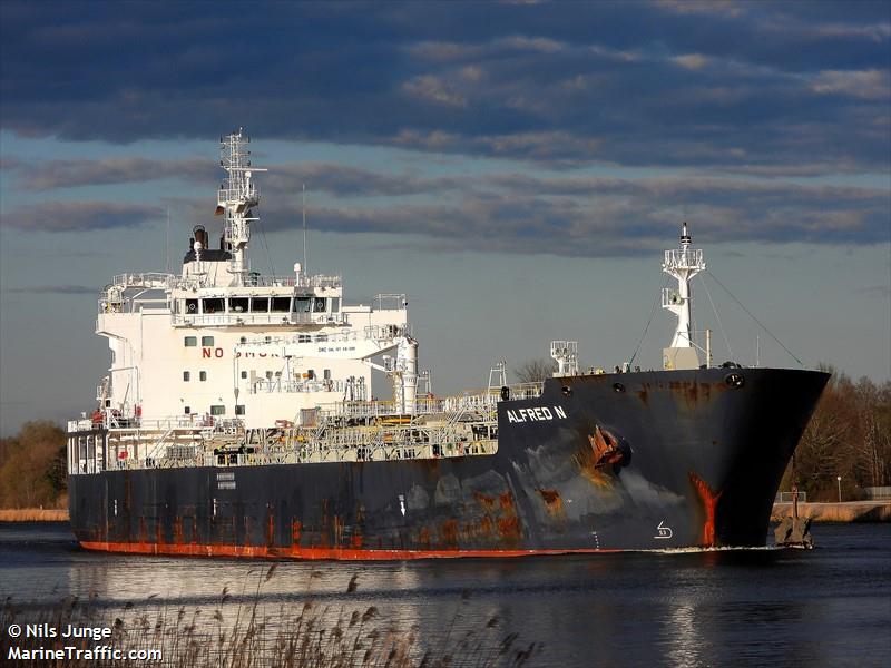 alfred n (Chemical/Oil Products Tanker) - IMO 9749324, MMSI 538006805, Call Sign V7LV6 under the flag of Marshall Islands