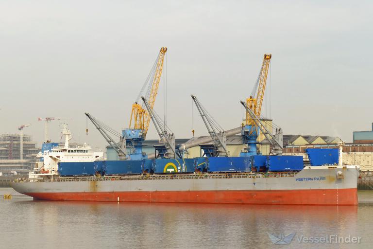 western paris (Bulk Carrier) - IMO 9703423, MMSI 548928000, Call Sign DUHR under the flag of Philippines