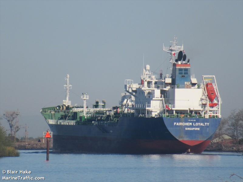 fairchem loyalty (Chemical/Oil Products Tanker) - IMO 9791183, MMSI 563070600, Call Sign 9V5054 under the flag of Singapore