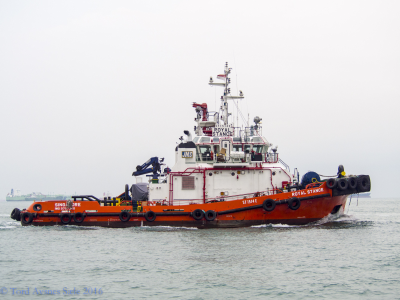 royal stance (Tug) - IMO 9707340, MMSI 565552000, Call Sign 9V2875 under the flag of Singapore