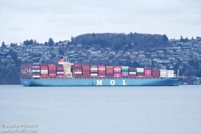 mol prosperity (Container Ship) - IMO 9321031, MMSI 565559000, Call Sign 9V3123 under the flag of Singapore