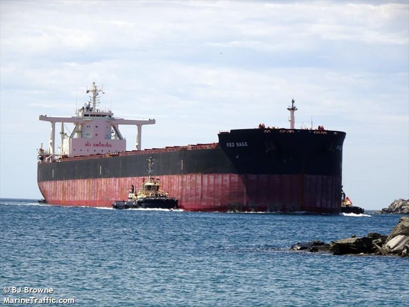red sage (Bulk Carrier) - IMO 9723186, MMSI 636016834, Call Sign D5IA4 under the flag of Liberia