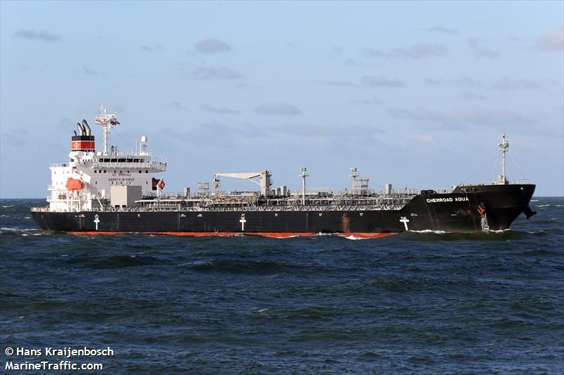 chemroad aqua (Chemical/Oil Products Tanker) - IMO 9790610, MMSI 636018691, Call Sign D5QX8 under the flag of Liberia