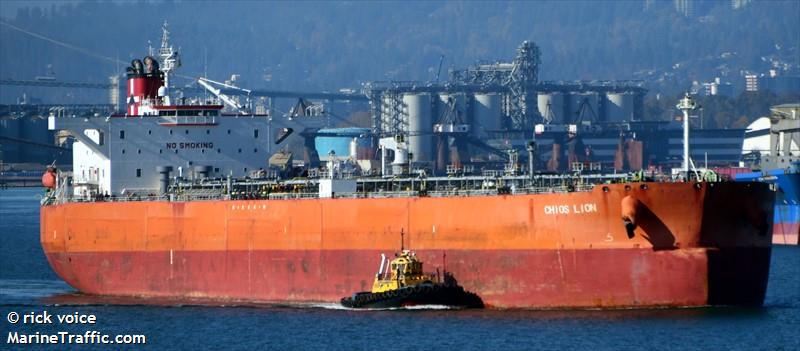 chios lion (Crude Oil Tanker) - IMO 9398280, MMSI 636019392, Call Sign D5UH5 under the flag of Liberia