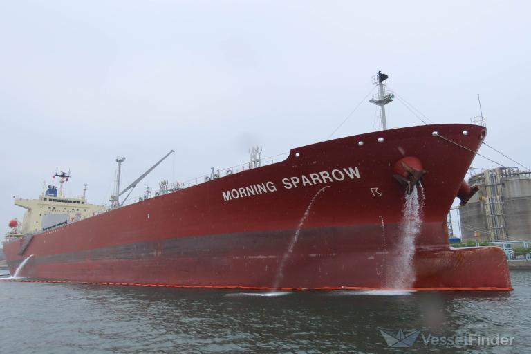 morning sparrow (Chemical/Oil Products Tanker) - IMO 9860752, MMSI 636019564, Call Sign D5VB8 under the flag of Liberia