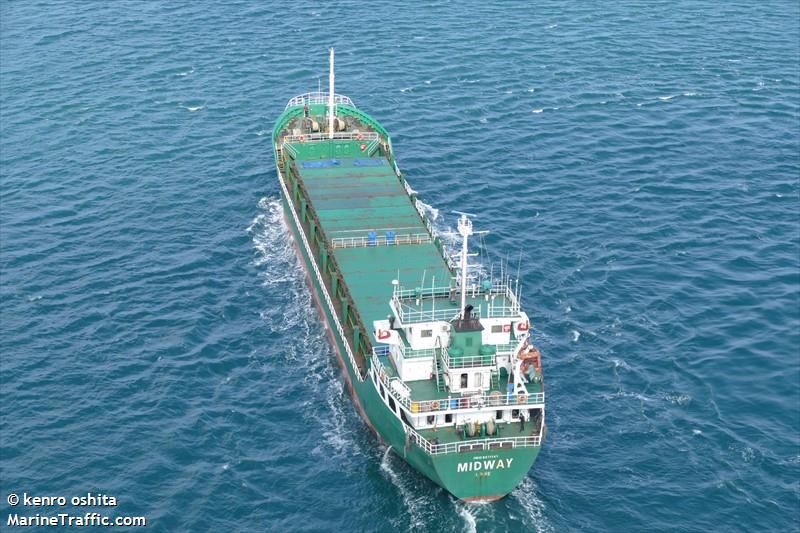 midway (General Cargo Ship) - IMO 9371141, MMSI 671961000, Call Sign 5VFG5 under the flag of Togolese Rep