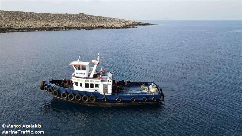 dimitris (Tug) - IMO , MMSI 237264600, Call Sign SX 2108 under the flag of Greece