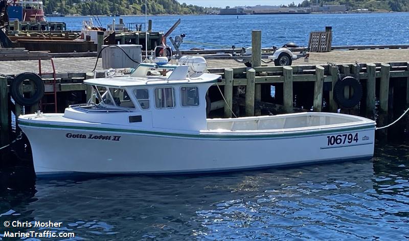 gotta lovett ii (Fishing vessel) - IMO , MMSI 316012554 under the flag of Canada