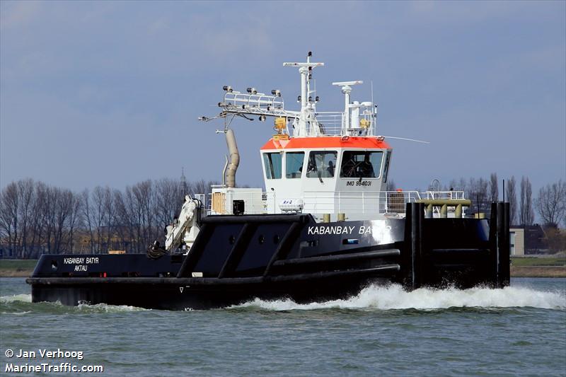 kabanbay batyr (Pusher Tug) - IMO 9841031, MMSI 436000380, Call Sign UNIY under the flag of Kazakhstan