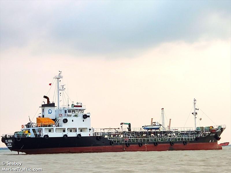 elvira (Oil Products Tanker) - IMO 9168453, MMSI 525301422, Call Sign YDLH2 under the flag of Indonesia