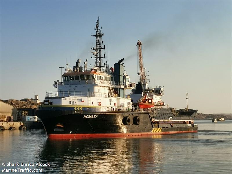 nomasa (Offshore Tug/Supply Ship) - IMO 9366316, MMSI 601890100, Call Sign ZR7887 under the flag of South Africa