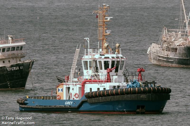 grey (Tug) - IMO 9933327, MMSI 725004451, Call Sign CA8854 under the flag of Chile