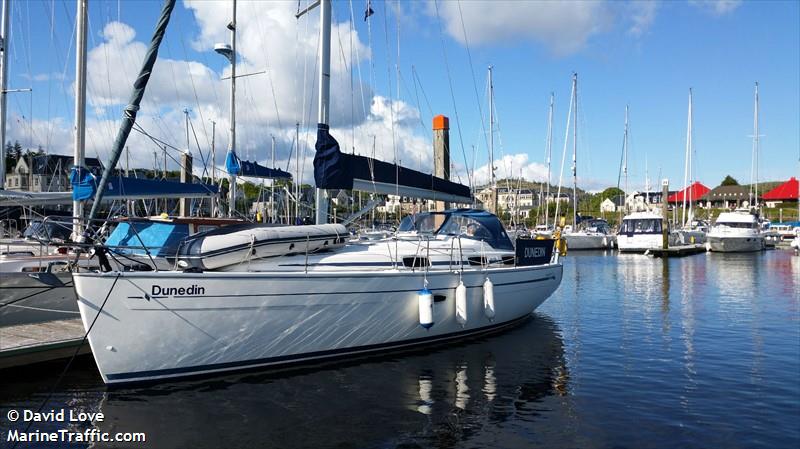 dunedin (Pleasure craft) - IMO , MMSI 235054231, Call Sign MRFV4 under the flag of United Kingdom (UK)