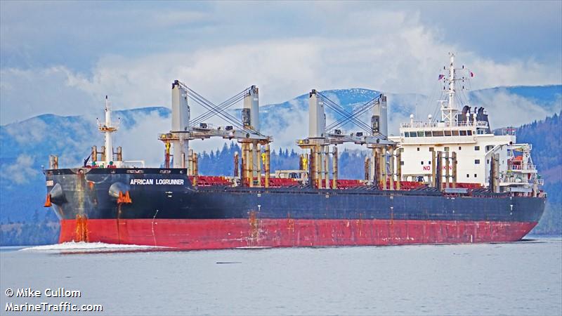 african logrunner (Bulk Carrier) - IMO 9733258, MMSI 311001205, Call Sign C6GC2 under the flag of Bahamas