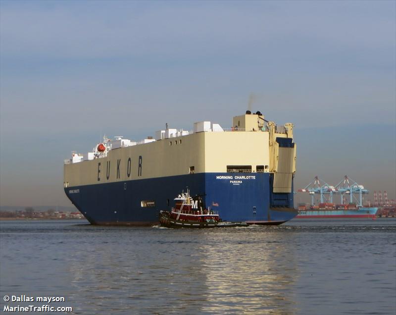 morning charlotte (Vehicles Carrier) - IMO 9338694, MMSI 352001831, Call Sign 3E2746 under the flag of Panama