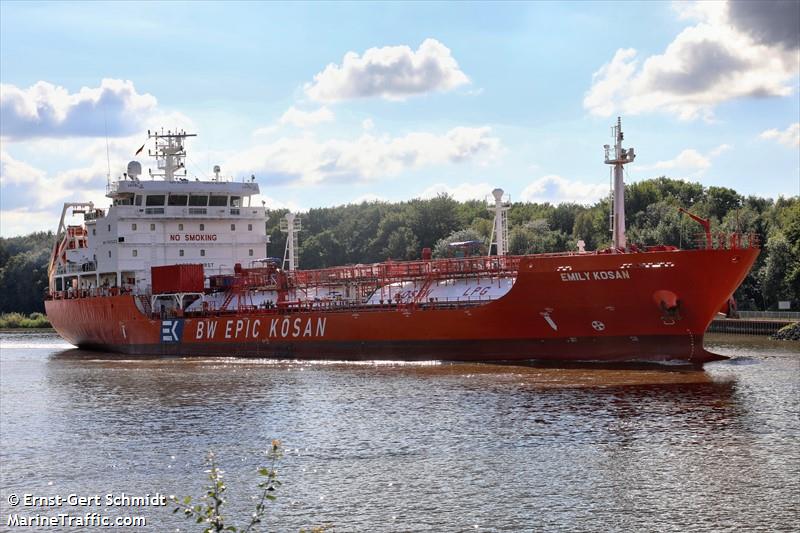 emily kosan (LPG Tanker) - IMO 9525223, MMSI 256211000, Call Sign 9HA5746 under the flag of Malta