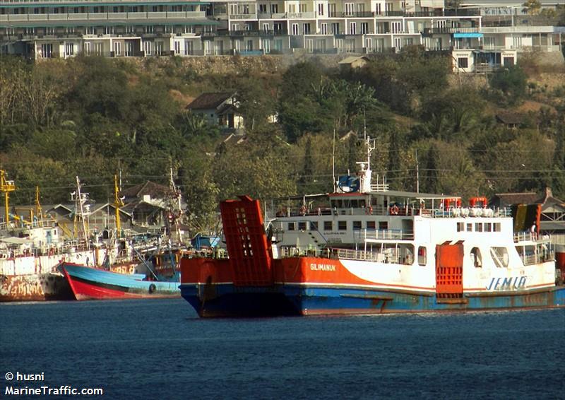 gilimanuk (Passenger/Ro-Ro Cargo Ship) - IMO 7204590, MMSI 525019469, Call Sign PLYL under the flag of Indonesia