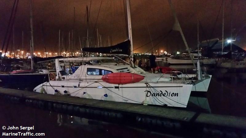 dandelion (Sailing vessel) - IMO , MMSI 601077400, Call Sign ZR 4790 under the flag of South Africa