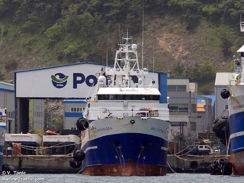 mys muravjeva (Fish Factory Ship) - IMO 9053373, MMSI 273892200 under the flag of Russia