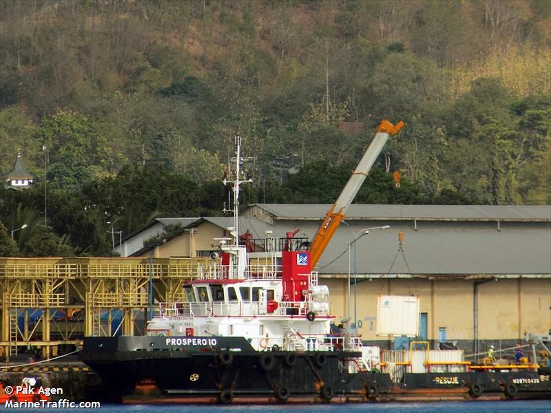 prospero 10 (Utility Vessel) - IMO 9750426, MMSI 525005334, Call Sign PLLW under the flag of Indonesia