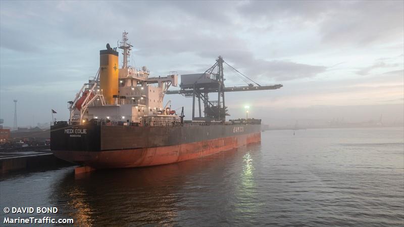 medi eolie (Bulk Carrier) - IMO 9728186, MMSI 636022128, Call Sign 5LHH7 under the flag of Liberia