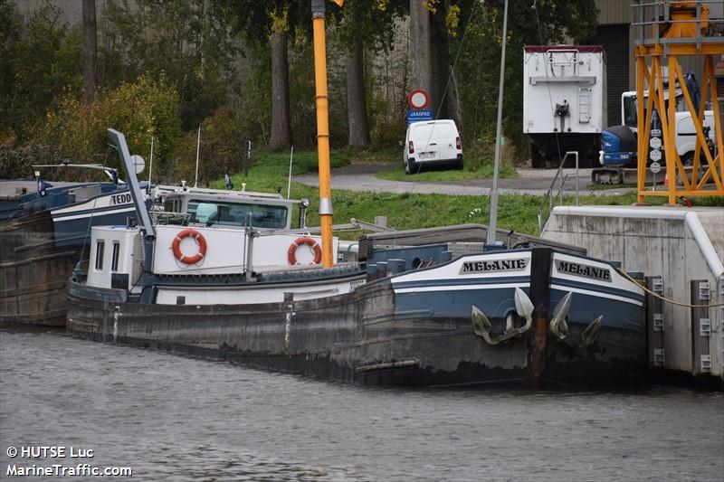 melanie (Unknown) - IMO , MMSI 205662900, Call Sign OT3327 under the flag of Belgium