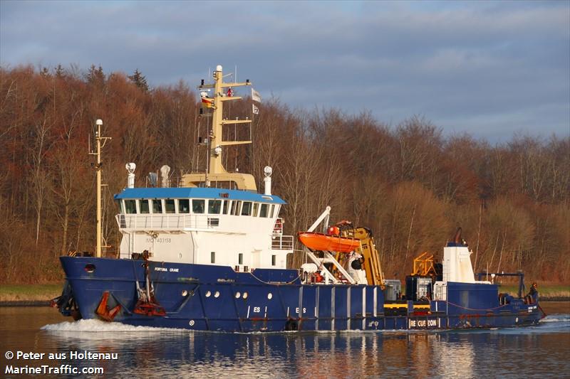 fortuna crane (Offshore Tug/Supply Ship) - IMO 7403158, MMSI 219031237, Call Sign OZWM2 under the flag of Denmark