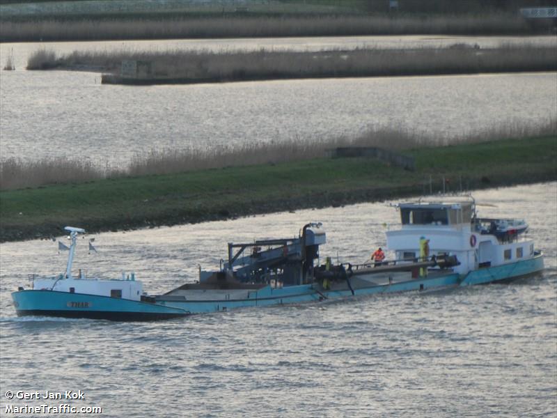 thar (Dredging or UW ops) - IMO , MMSI 244138505, Call Sign PI6499 under the flag of Netherlands