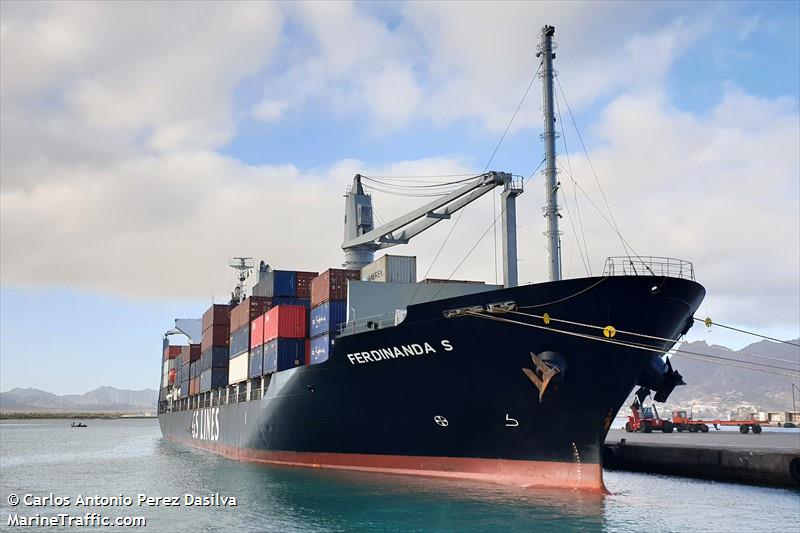 ferdinanda s (Container Ship) - IMO 9445019, MMSI 255805603, Call Sign CQTF under the flag of Madeira