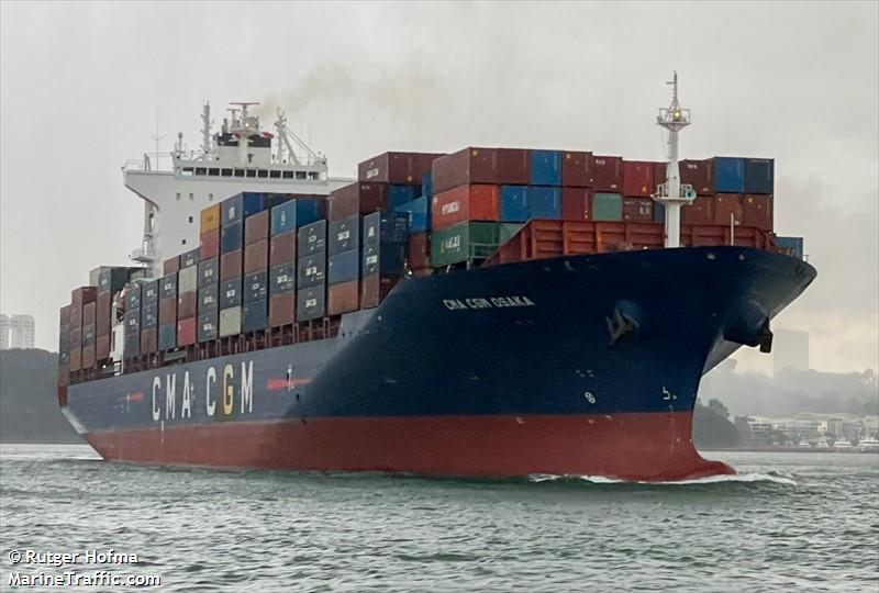 cma cgm osaka (Container Ship) - IMO 9400291, MMSI 256229000, Call Sign 9HA5753 under the flag of Malta