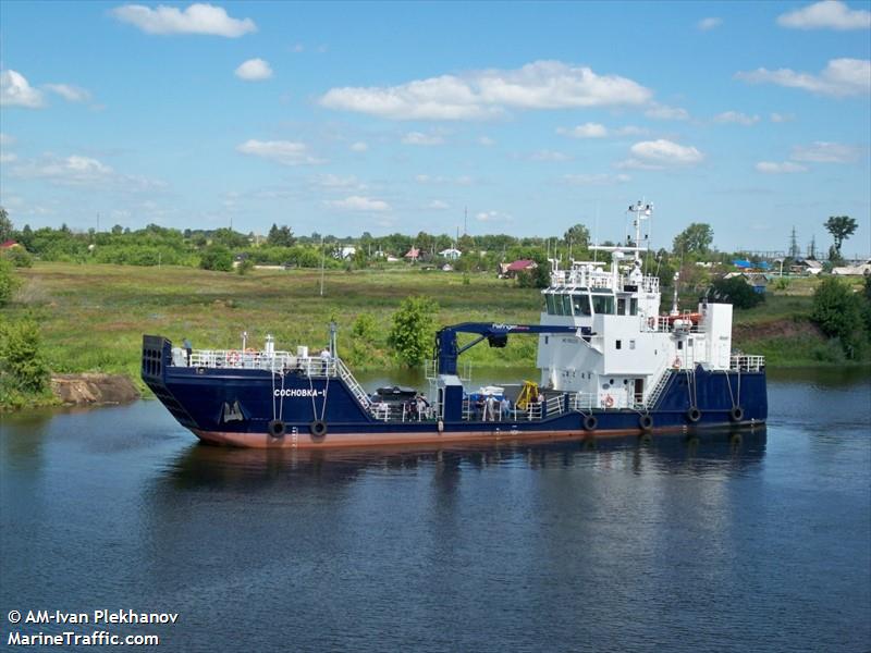 sosnovka 1 (Landing Craft) - IMO 9582013, MMSI 273355320, Call Sign UBCH4 under the flag of Russia