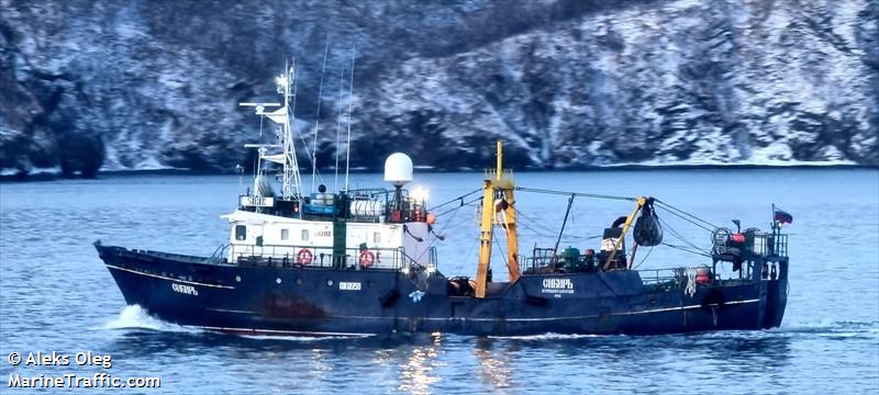 sibir (Fishing vessel) - IMO 8974350, MMSI 273429320, Call Sign UAHM under the flag of Russia