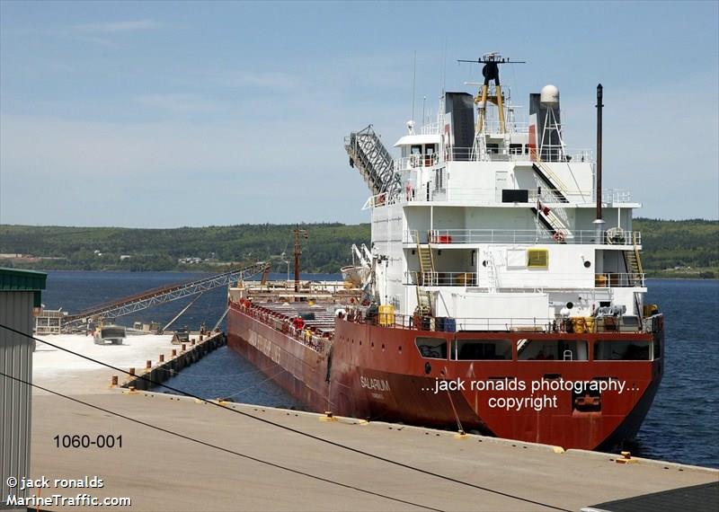 salarium (Self Discharging Bulk Carrier) - IMO 7902233, MMSI 316043000, Call Sign VCQL under the flag of Canada