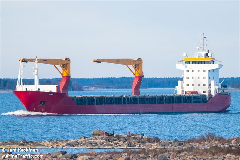 puka (General Cargo Ship) - IMO 9374973, MMSI 210517000, Call Sign 5BCE6 under the flag of Cyprus