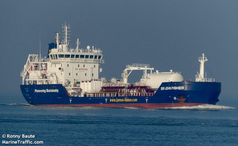 sir john fisher (Chemical/Oil Products Tanker) - IMO 9944297, MMSI 232044985, Call Sign MMRI5 under the flag of United Kingdom (UK)