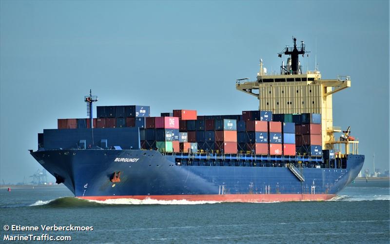 burgundy (Container Ship) - IMO 9372872, MMSI 247425500, Call Sign ICHC under the flag of Italy