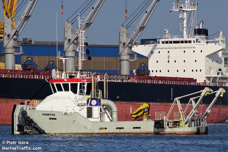 cosette (Dredger) - IMO 9969261, MMSI 253811000, Call Sign LXGG under the flag of Luxembourg