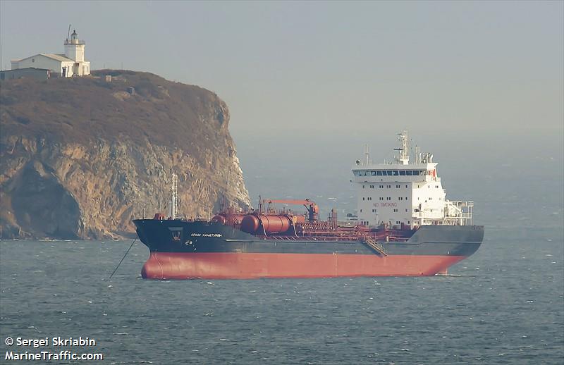 aram khachaturian (Chemical/Oil Products Tanker) - IMO 9163752, MMSI 273611640, Call Sign UBCY3 under the flag of Russia