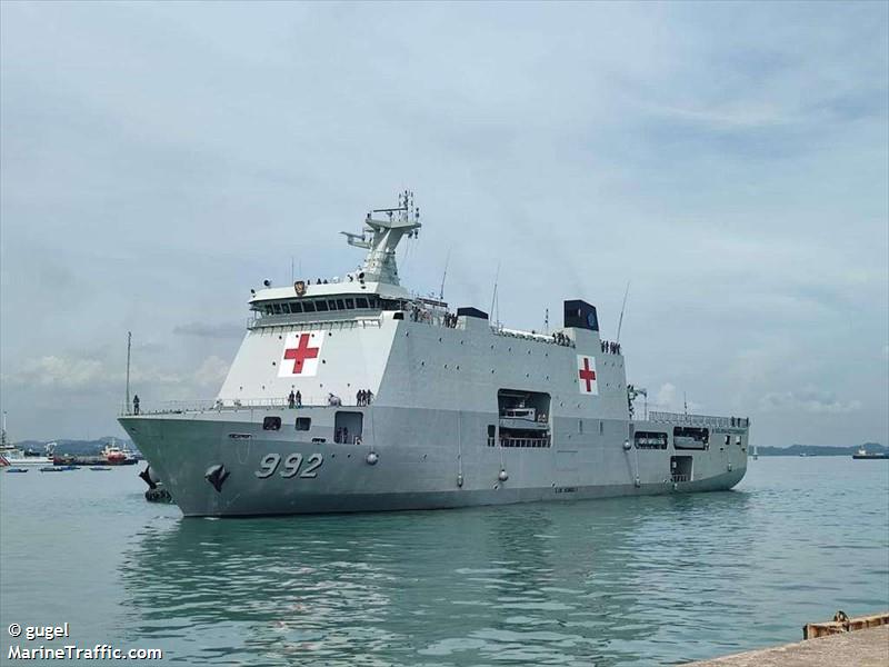 kri rjw-992 (Hospital Vessel) - IMO 9914175, MMSI 525114112, Call Sign YDPE2 under the flag of Indonesia