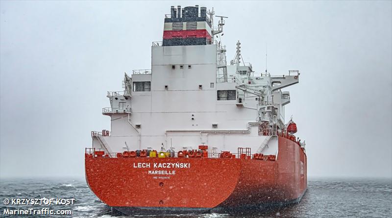 lech kaczynski st (LNG Tanker) - IMO 9922976, MMSI 228421600, Call Sign FMRU under the flag of France