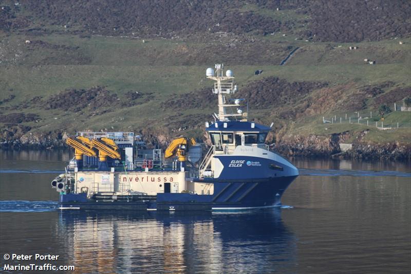 eloise eslea (Fishing Support Vessel) - IMO 9969572, MMSI 232043585, Call Sign MMEA9 under the flag of United Kingdom (UK)