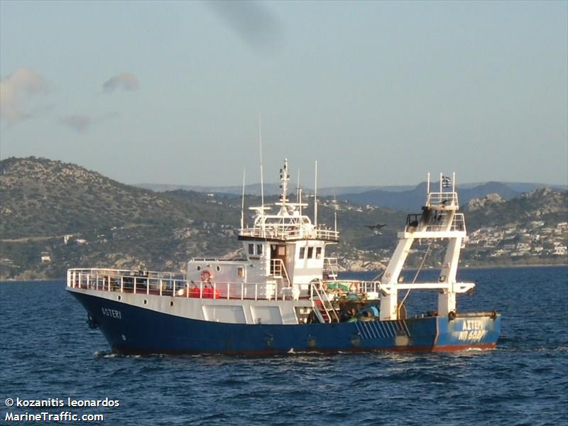 asteri (Fishing Vessel) - IMO 8690538, MMSI 237468000, Call Sign SX6076 under the flag of Greece
