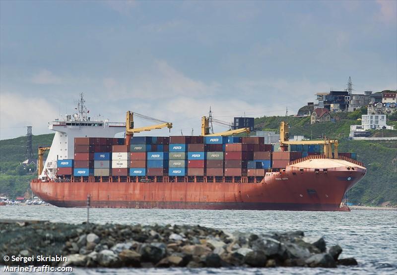 fesco sofia (Container Ship) - IMO 9237503, MMSI 636022501, Call Sign 5LJC4 under the flag of Liberia