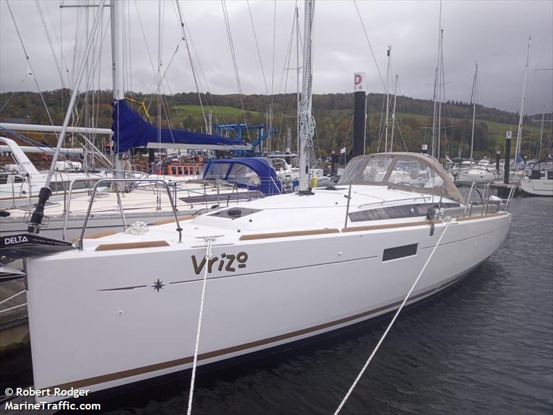 vrizo (Sailing vessel) - IMO , MMSI 232045621, Call Sign MMYJ5 under the flag of United Kingdom (UK)
