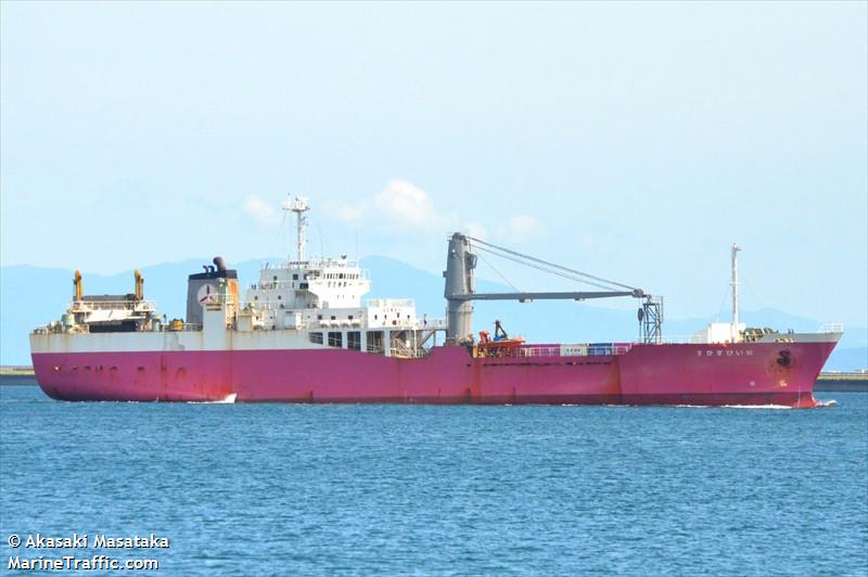haibisukasu (Ro-Ro Cargo Ship) - IMO 9100279, MMSI 431602089, Call Sign JM6188 under the flag of Japan