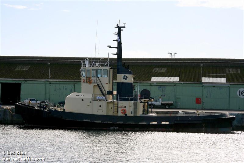 walan (Tug) - IMO 8510893, MMSI 503112800, Call Sign VJWC under the flag of Australia